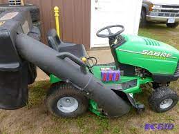 Replaced worn parts on bagger in a matter of minutes because the replacement parts were perfect matches for worn parts. John Deere Sabre With Bagger 15 5 Hp Briggs Sns Auctions 127 Vehicles Equipment K Bid