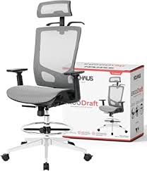 All the best drafting chairs mentioned in this article are specifically to be used with standing desks. Amazon Com Nouhaus Ergodraft Drafting Chair Tall Office Chair Shop Stool Chair Or Standing Desk Chair Adjustable Chair Grey Furniture Decor