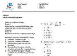 Download Prediksi Soal Un Sma Matematika Ipa Paket A Dan Kunci Jawaban Cari Soal