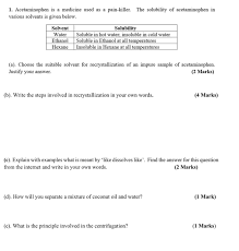 Solved 1 Acetaminophen Is A Medicine Used As A Pain Kill Chegg Com