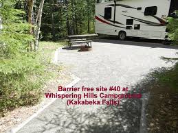 Hc 73 box 320 mill city or 97360 Barrier Free Site 40 Whispering Hills Campground Picture Of Kakabeka Falls Tripadvisor