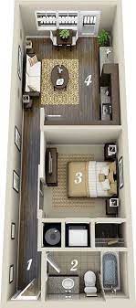2 bedroom apartment designs and 3 bedroom apartment designs are popular floor plans in africa and are sure to give you high returns due to their in this collection, you can find the best apartment floor plan designs to suit your needs. 3 Inspiring Studio Apartment Design Plans That You Can Follow To Rearrange Your Apartment Container House Interior Tiny House Plans Container House