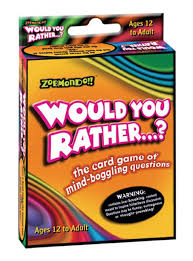 We usually add time words at the end. Would You Rather Classic Card Game Buy Online In Bosnia And Herzegovina At Bosnia Desertcart Com Productid 3977280