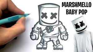 Tuto Dessin Marshmello Skin Fortnite Baby Pop Youtube