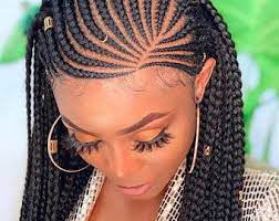 Braidedwigbraided Wigsbraidsgoddess Braidsknotless Etsy African Hair Braiding Styles Feed In Braids Hairstyles Cornrows Braids