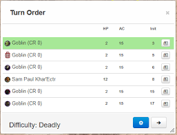Feature Turn Order 5etools Community Wiki