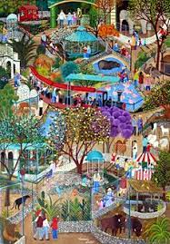 Let S Go To The Zoo By Veronica Labat Of Argentina Latin American Art Naive Painting Art World