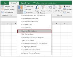 How To Convert Currencies In Microsoft Excel