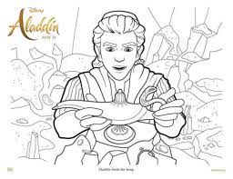 Coloring is a great way to relieve stress and spark creativity, so i encourage adults to print out these coloring pages as well. Free Printable Aladdin 2019 Coloring Pages