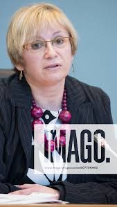 Olivia Gabriel of the trade union, pictured at a session of the Publifin  inquiry commission at