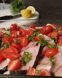 Crocchelle di pesce spada al forno. Pesce Spada Al Forno Con Pomodorini E Capperi Blog Di Incucinaconpepperpot
