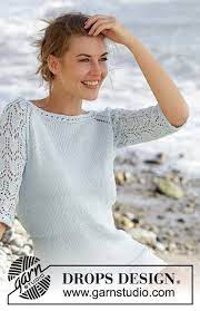 Which are perfect for breezy summer days or holiday evenings by the sea. Sea Nymph Drops 168 1 Free Knitting Patterns By Drops Design