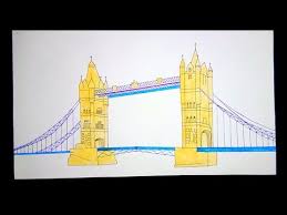 How To Draw The London Tower Bridge Simple And Easy Art For Beginners Youtube
