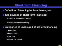 Term loan interest rates offered to application shall vary from bank to bank and mostly it depends on the applicant's profile and business requirements. Ppt Short Term Financing Powerpoint Presentation Free Download Id 5853292