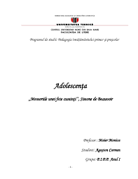 Memoriile unei fete cuminți a fost o adevărată provocare. Pdf Memoriile Unei Fete Cuminti Eseu Simone De Beauvoir Carmen Agoston Academia Edu