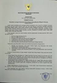 Contoh surat pengunduran diri doc 3.8. Penerbitan Larangan Sementara Orang Asing Masuk Ke Wilayah Indonesia Terkait Covid 19