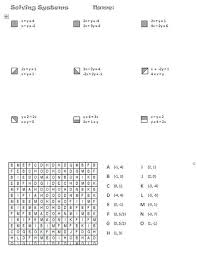 Solve the systems of equations using the substitution method. Systems Of Equations Alien Search And Shade Hoppe Ninja Math Teacher Blog Systems Of Equations Algebra Worksheets School Algebra