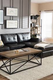 stunning black leather sofas
