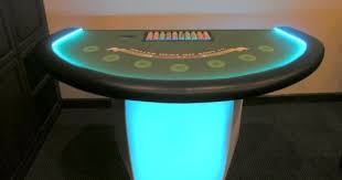 Lighted Casino Tables Lighted Blackjack Tables Casino Party Rentals In Arizona Glow Table Casino Table Light Table