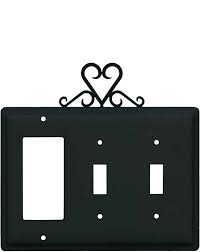 Check spelling or type a new query. Heart Black Double Toggle Switch Plates Wall Plates Outlet Covers