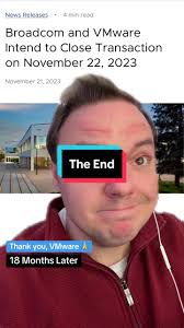 #stitch with @Joe Zollo #greenscreen this is the end of an era #tech  #saasyengineer #techtok #vmware #corporate #acquisition