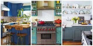 These colors give the kitchen walls a shiny look. 10 Beautiful Blue Kitchen Decorating Ideas Best Blue Paints For Your Kitchen