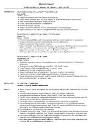 Business Analyst Supply Chain Resume Samples Velvet Jobs