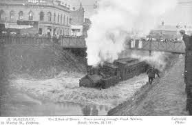 Trains In Floods General Forums Railpage Australia History Old Photos Melbourne Australia