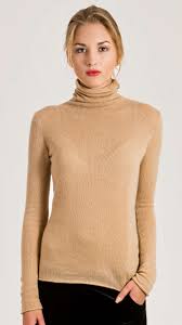 Women S Camel Cashmere Turtleneck Sweater Margo