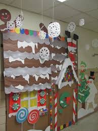 Your gingerbread house won't be complete without a few friends and accessories for your winter wonderland. Pin By Lyndsye Hughett On Holidays Door Decorations Classroom Christmas Classroom Gingerbread House Decorations