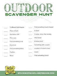 Don't limit yourself to only a nature scavenger hunt. Kid S Projects Outdoor Scavenger Hunt With Free Printable Outdoor Scavenger Hunts Scavenger Hunt For Kids Scavenger Hunt