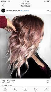 Ombre Hair Color Fade Dark Brown Pastel Pink Rose Gold Blonde Hair Styles Ombre Hair Color Hair Color Highlights
