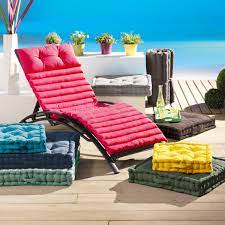 Traitement déperlant, dos uni bleu marina. Coussin Bain De Soleil Pacifique Kaki 3 Suisses