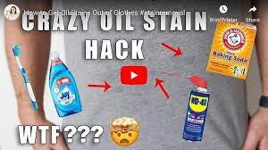 Step by step instructions on how to remove cooking oil from clothing.how to. This Oil Stain Removal Method Really Works How To Get Oil Stains Out Of Clothes Even If They Ve Been Washed And Dried Oils Oil Stains Cleaning Cleaning Hacks