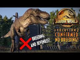 Jurassic world evolution is a business simulation game developed and published by frontier developments. Confirmed Breeding Juveniles Will Not Be In Jurassic World Evolution 2 Youtube