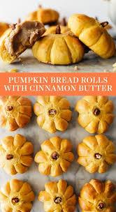 Pumpkin Bread Rolls Stuffed With Cinnamon Butter Are Slightly Sweet And Festive With Thei Pumpkin Recipes Easy Dinner Pumpkin Recipes Easy Pumpkin Rolls Recipe