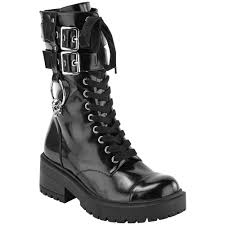 Shoelaces express has the boot laces that you need, when you need them! Killstar Killstar Lace Up Boot Bones Oring Black Attitude Europe