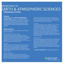 Earth And Atmospheric Sciences Undergraduate By University