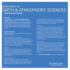 earth and atmospheric sciences undergraduate by university