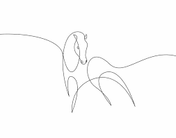 Pin By Emese Udvari On Rajzocskak Horse Tattoo One Line Animals Animal Line Drawings