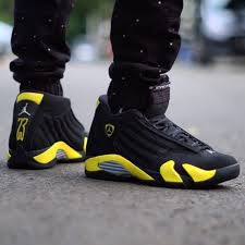 Air Jordan 14 Retro Thunder Sneakers Men Fashion Womens Jordans Air Jordans