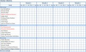 chore chart template e commercewordpress