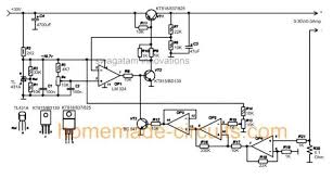 блок питания на Lm324 с регулировкой напряжения и тока Univeral High Current High Voltage Power Supply Circuit Power Supply Circuit Circuit Projects Solar Battery