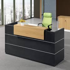 Modern Popular Design Beauty Salon Reception Front Desk Wooden Black Reception Desk Modern Salon Reception Desk Salon Reception Furniture Small Reception Desk