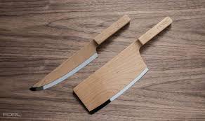 Maple Set Les Couteaux De Bois Par The Federal Blog Esprit Design Bois Concept Couteau De Cuisine Ustensile Cuisine
