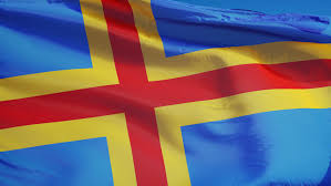 Ahvenanmaa) form an archipelago in the. Aland Islands Flag Waving In Arkivvideomateriale 100 Royaltyfritt 16916017 Shutterstock