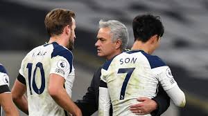 Harry kane, england, captain, tottenham. Jose Mourinho Heung Min Son And Harry Kane Worked Like Animals Against Arsenal Eurosport