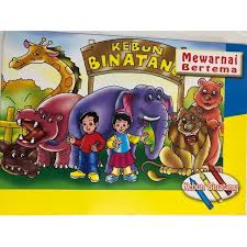 Hewan may 21 2018 1713 gambar mewarnai binatang laut di bumi banyak sekali jenis binatang yang hidup di laut. Ready Buku Mewarnai Bertema Kebun Binatang Terbatas Lazada Indonesia