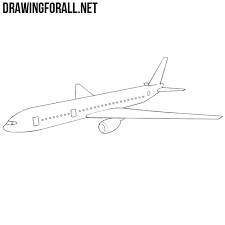 How To Draw A Plane Drawing Tutorial Plane Drawing Drawings