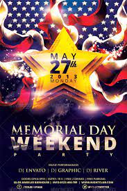 The urban fêtes party crew is bringing a special memorial day weekend silent disco to chicago's bureau bar. Memorial Day Weekend Party Flyer Template By Hermz Graphicriver